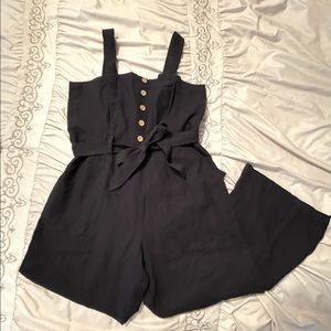 New Motto Jumpsuit - Navy Blue - 10P